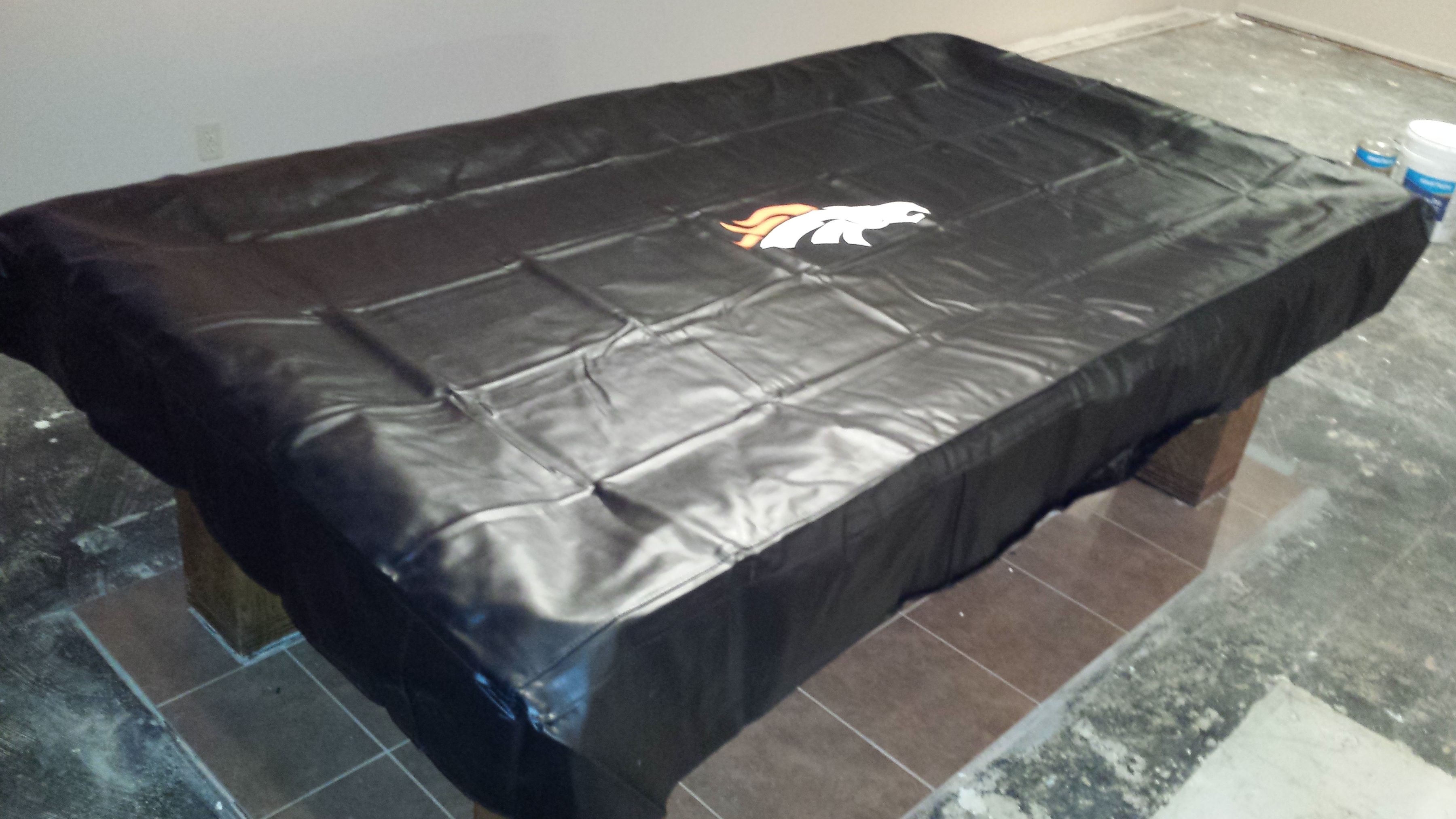 Denver Broncos 8' Deluxe Pool Table Cover